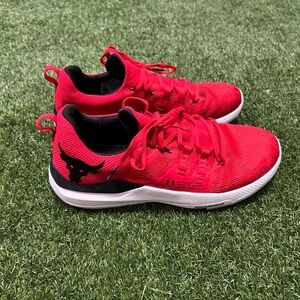 Under Armour Red and Black Running Shoes